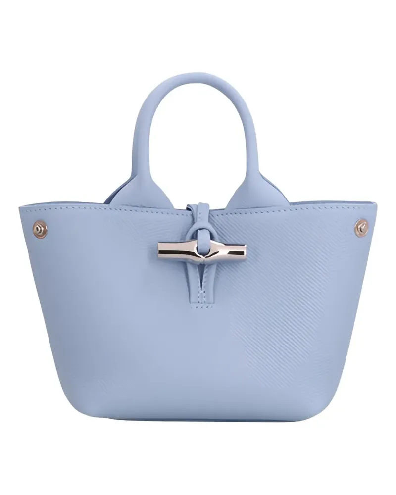 Longchamp large Le Roseau tote bag - Blau Blau