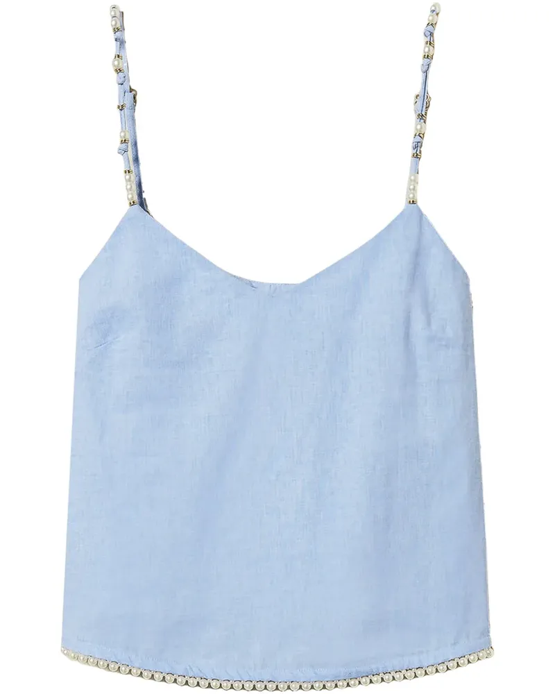 Twin-Set Gewebtes Oberteil - Blau Blau