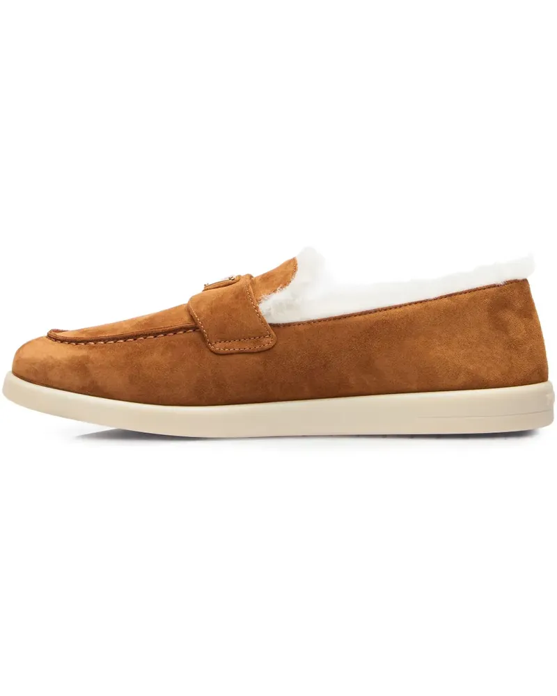 Prada Loafer aus Wildleder - Braun Braun