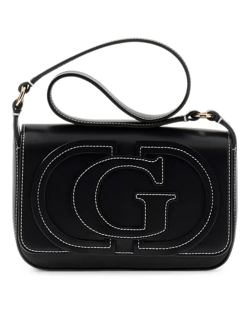 Guess Ruby logo-patch mini bag - Schwarz Schwarz