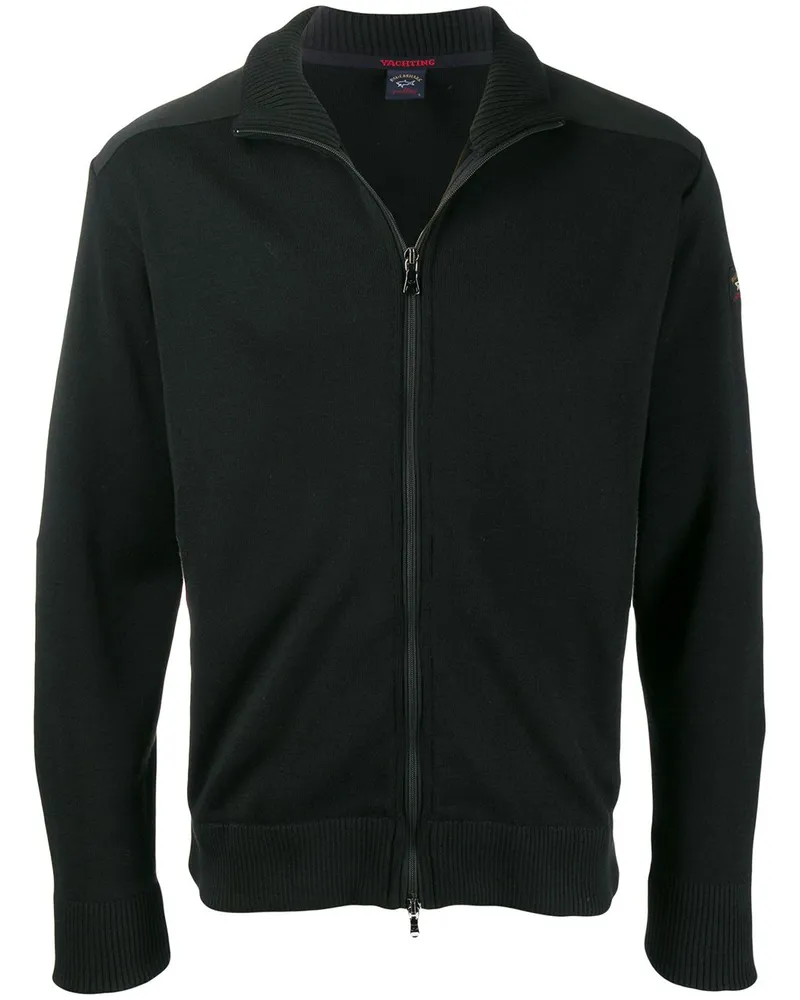 Paul & Shark Jacke mit Logo-Stickerei - Schwarz Schwarz