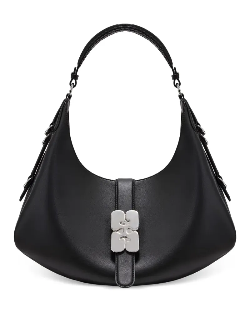 Ganni Kleiner Kat Tote Bag - Schwarz Schwarz