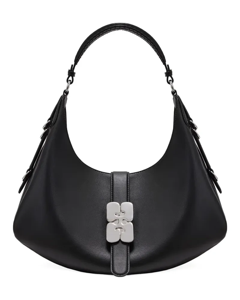 Ganni Kleiner Kat Tote Bag - Schwarz Schwarz