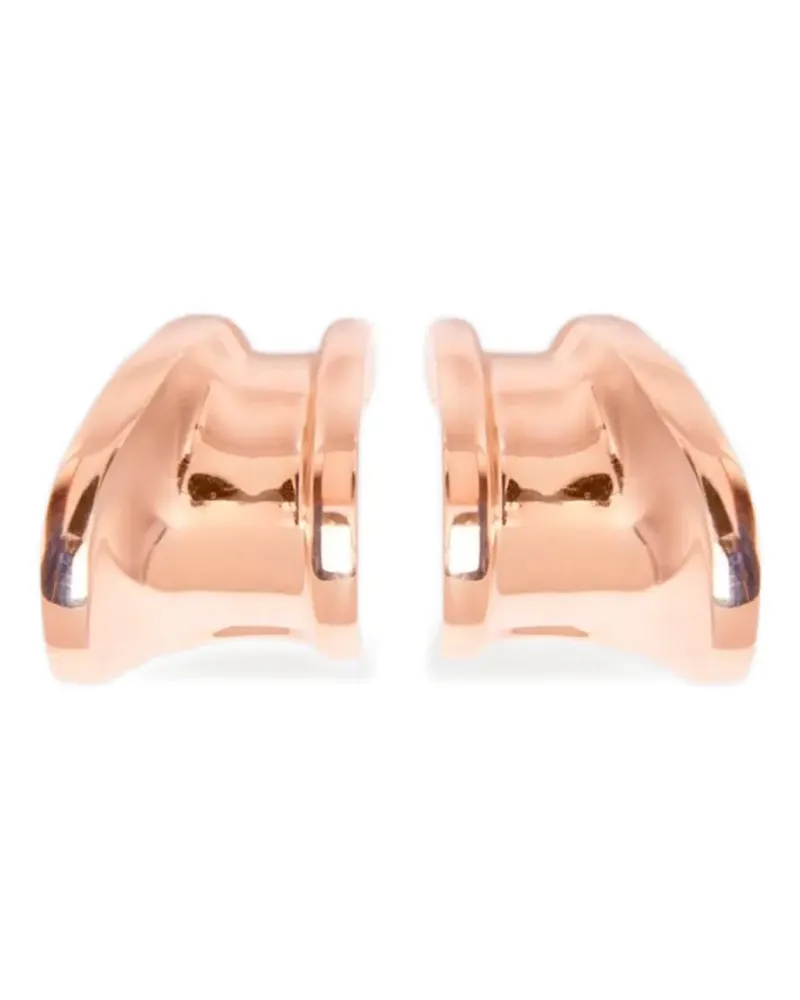 Max Mara asymmetric clip-on earrings - Rosa Rosa
