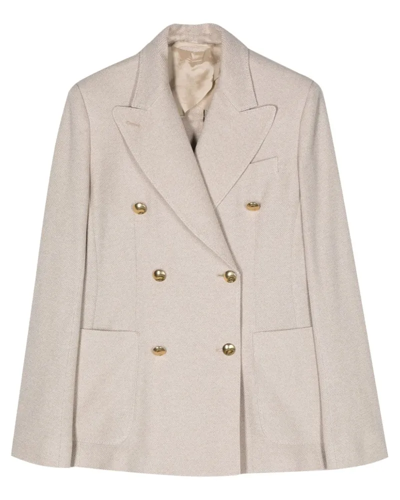 Max Mara Doppelreihiger Vanadio Blazer - Nude Nude