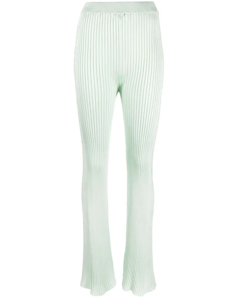 Jil Sander Cropped-Hose mit Bügelfalten - Grün Grün