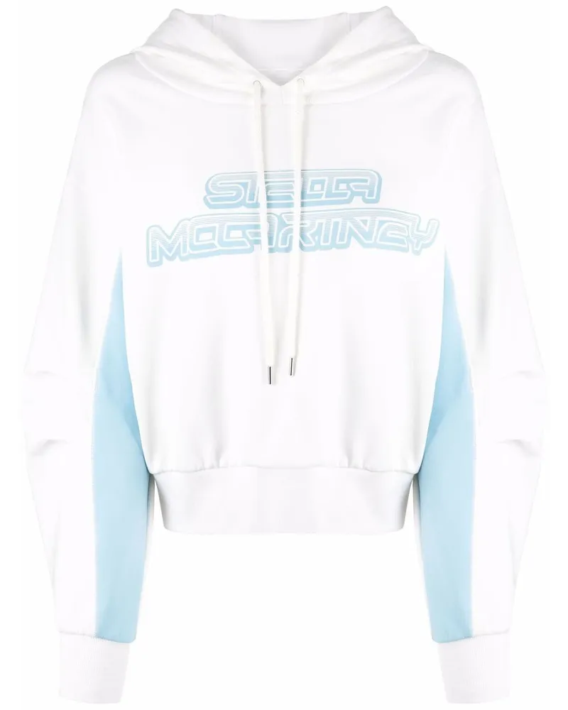 Stella McCartney Hoodie mit Logo-Print - Weiß Weiß