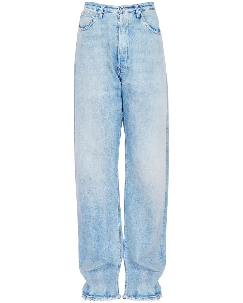Maison Margiela Gerade Jeans im Five-Pocket-Design - Blau Blau