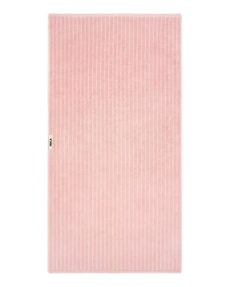 TEKLA striped terry towel - Rosa Rosa
