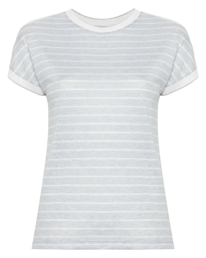 Eleventy Gestreiftes T-Shirt - Blau Blau