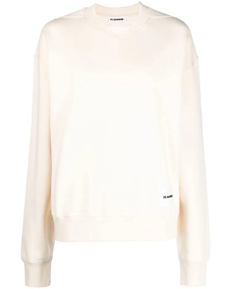 Jil Sander Sweatshirt mit Rundhalsausschnitt - Nude Nude