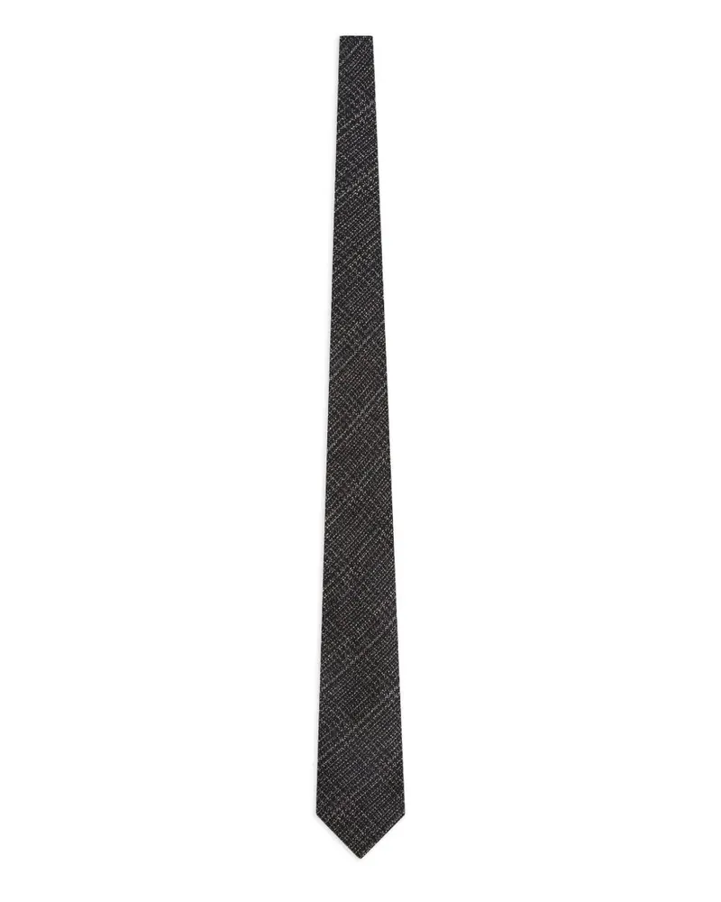 Ermenegildo Zegna Gemusterte Krawatte - Schwarz Schwarz
