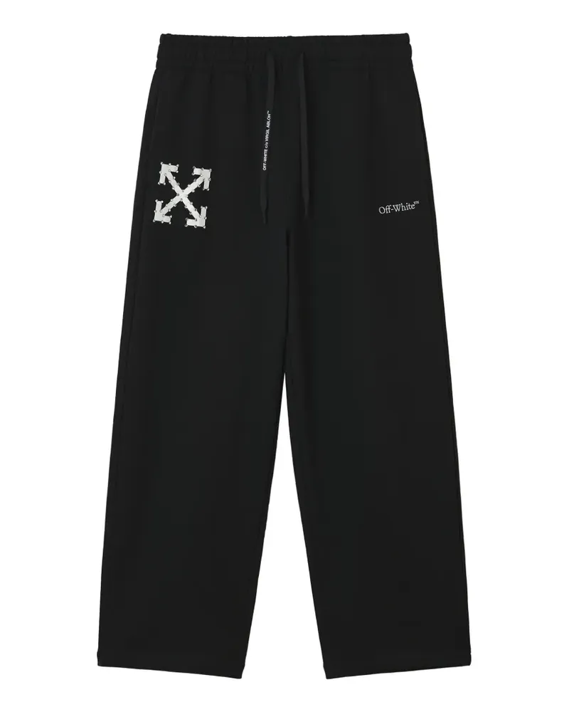 OFF-WHITE Jogginghose mit Logo-Print - Schwarz Schwarz