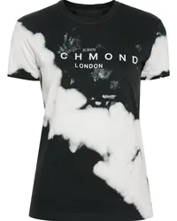 John Richmond T-Shirt mit Logo-Print Schwarz