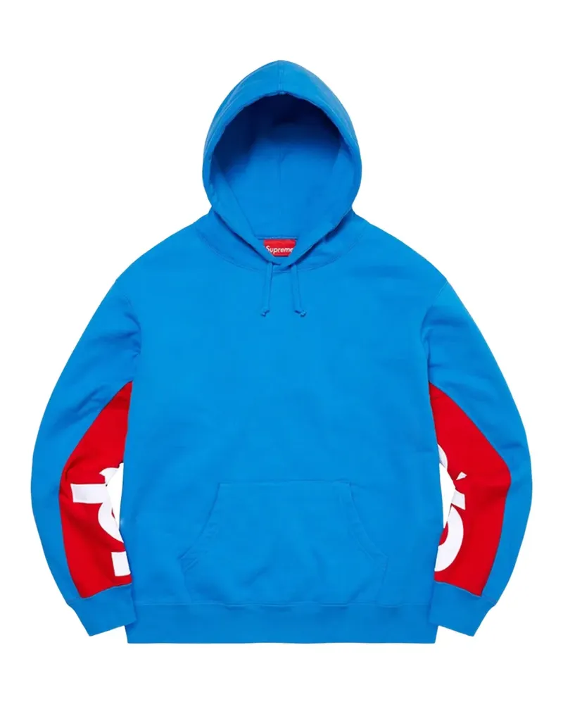 Supreme Being Hoodie mit Cropped-Einsatz - Blau Blau