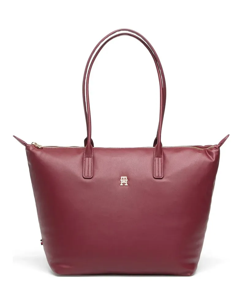 Tommy Hilfiger logo-plaque tote bag - Rot Rot