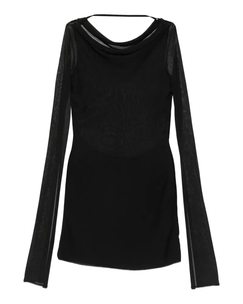 Cult Gaia Minikleid mit geteilten Ärmeln - Schwarz Schwarz