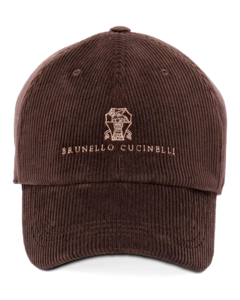 Brunello Cucinelli Baseballkappe aus Cord - Braun Braun