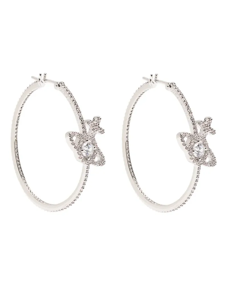 Vivienne Westwood Orb hoop earrings - Silber Silber