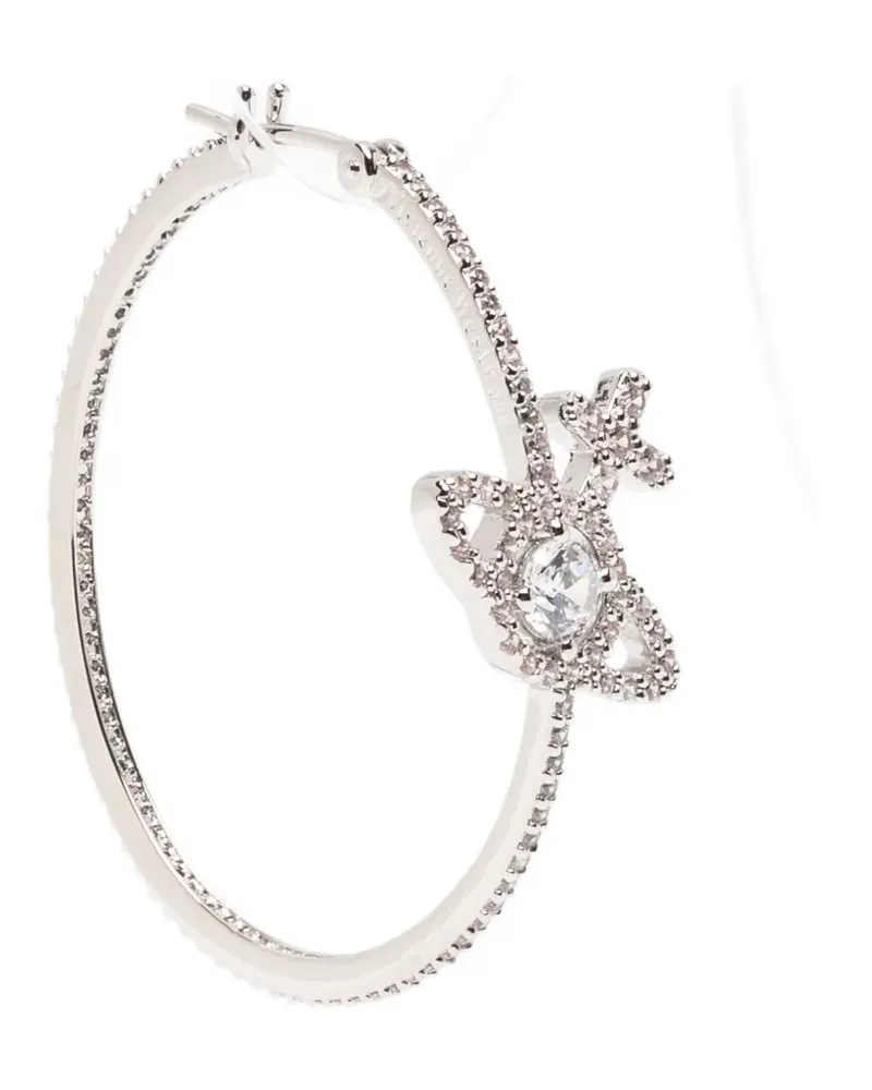 Vivienne Westwood Orb hoop earrings - Silber Silber