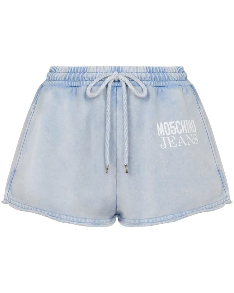 Moschino Shorts mit Logo-Print - Blau Blau