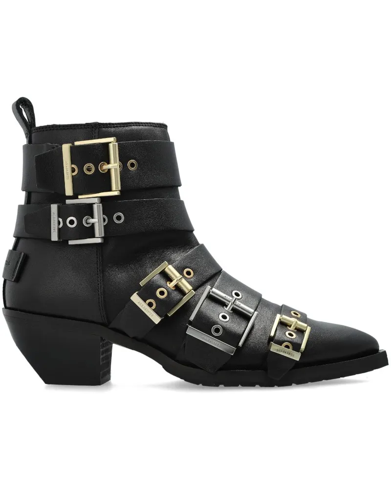AllSaints Jane Stiefel - Schwarz Schwarz