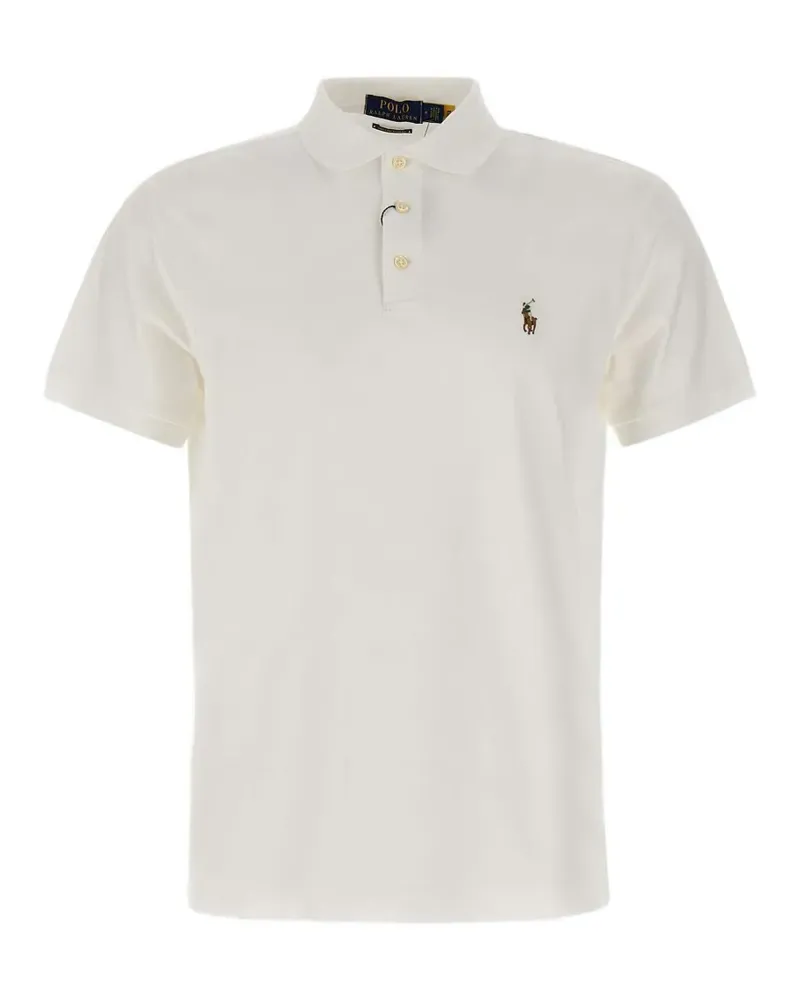 Ralph Lauren Poloshirt mit Logo-Stickerei - Weiß Weiß