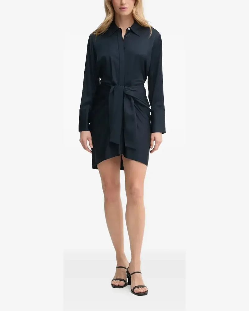 A.L.C. Hemdkleid mit Gürtel - Blau Blau