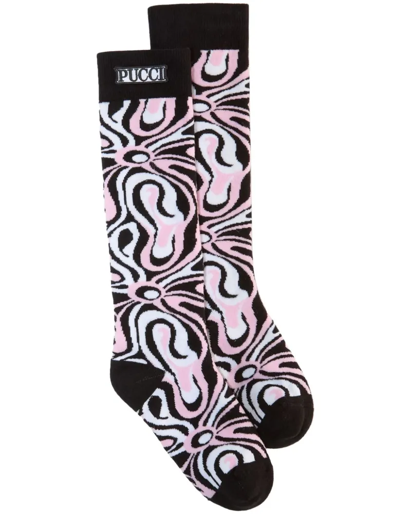 Emilio Pucci Socken aus Marmo-Jacquard - Rosa Rosa