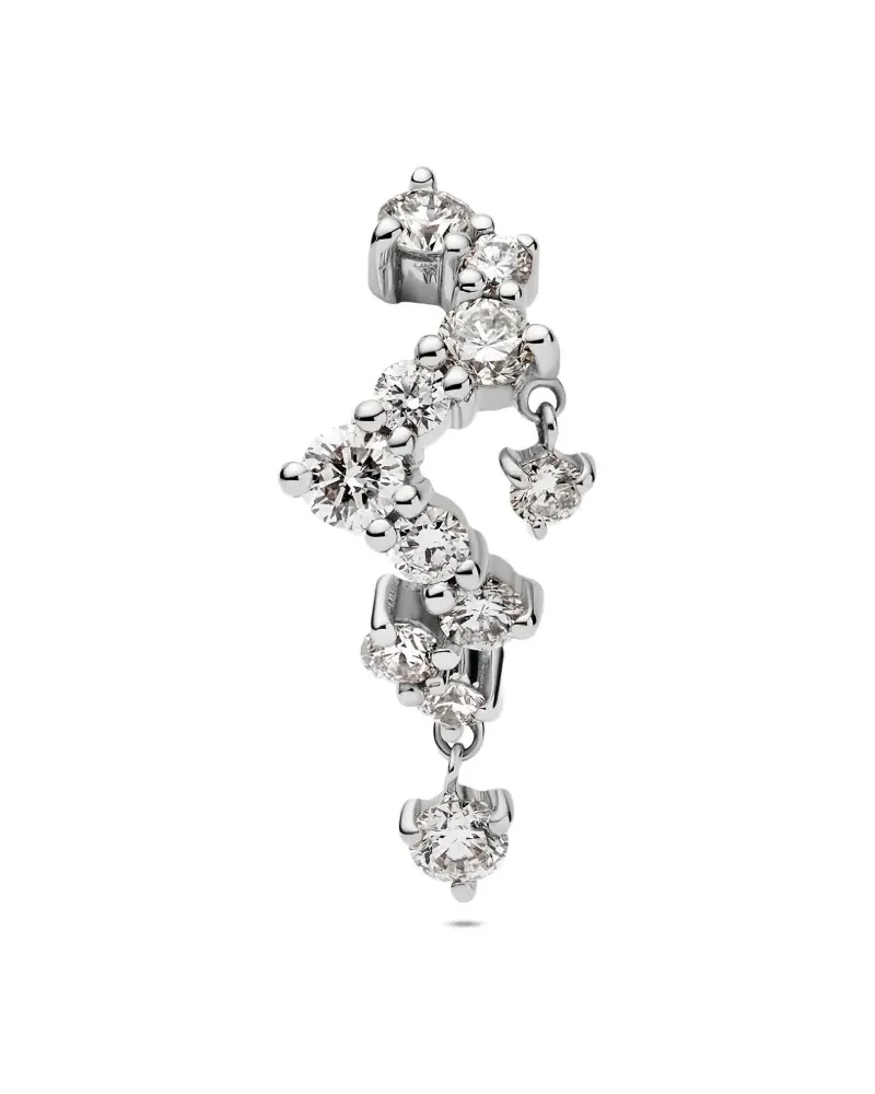 Maria Black 14kt recycelte Sky Weißgoldohrringe mit Diamanten - Silber Silber