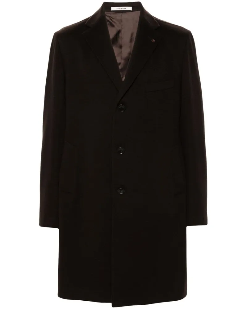 Tagliatore Mantel aus Filz - Schwarz Schwarz