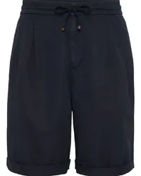 Brunello Cucinelli Knielange Bermudas mit Kordelzug Blau