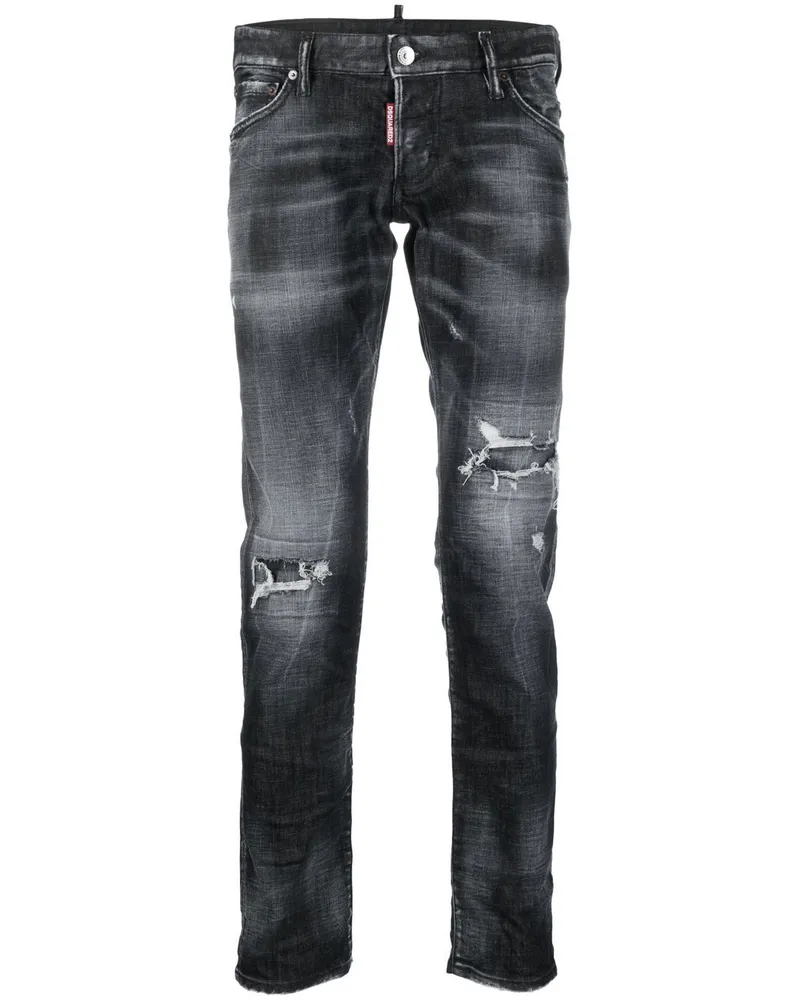 Dsquared2 Skinny-Jeans in Distressed-Optik - Blau Blau