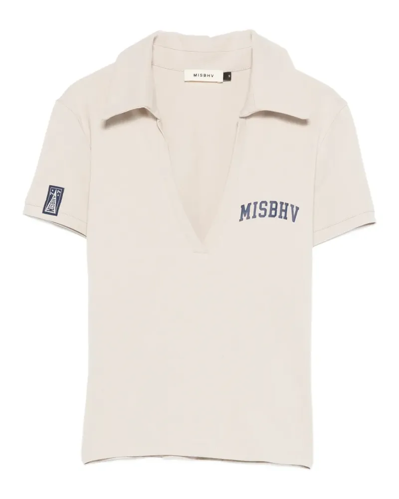 MISBHV polo neck top - Nude Nude