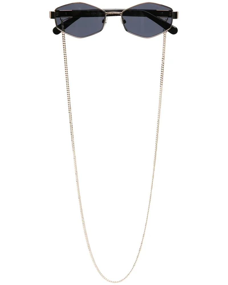 Marc Jacobs Sonnenbrille mit farbigen Gläsern - Schwarz Schwarz