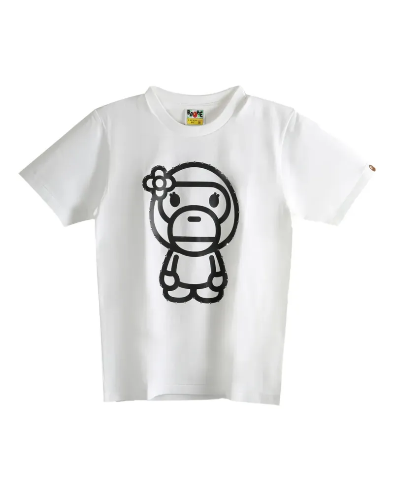 BAPE flower ape T-shirt - Weiß Weiß
