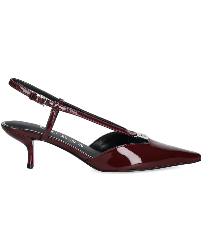 Guess pointed-toe strap heeled pumps - Rot Rot