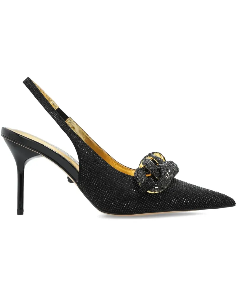 Kurt Geiger Slingback-Mules mit Kristallkette 70mm - Schwarz Schwarz