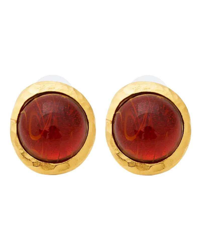 Kenneth Jay Lane Ohrstecker mit Topas - Gold Gold