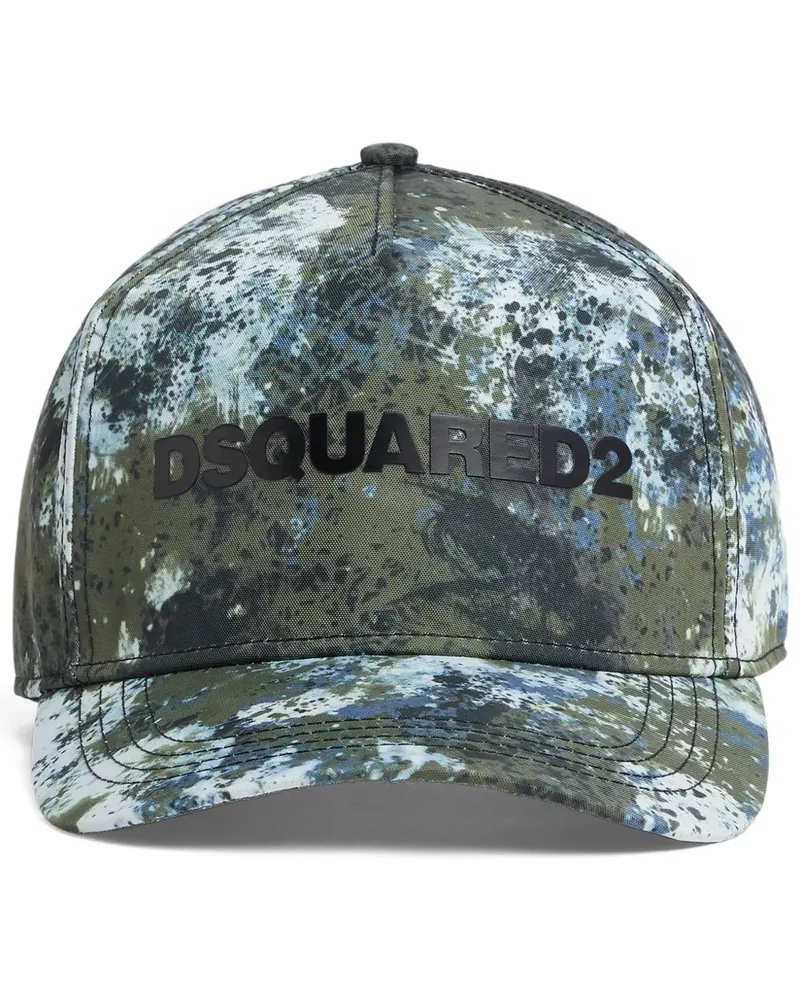 Dsquared2 Baseballkappe mit Logo-Print - Grün Grün