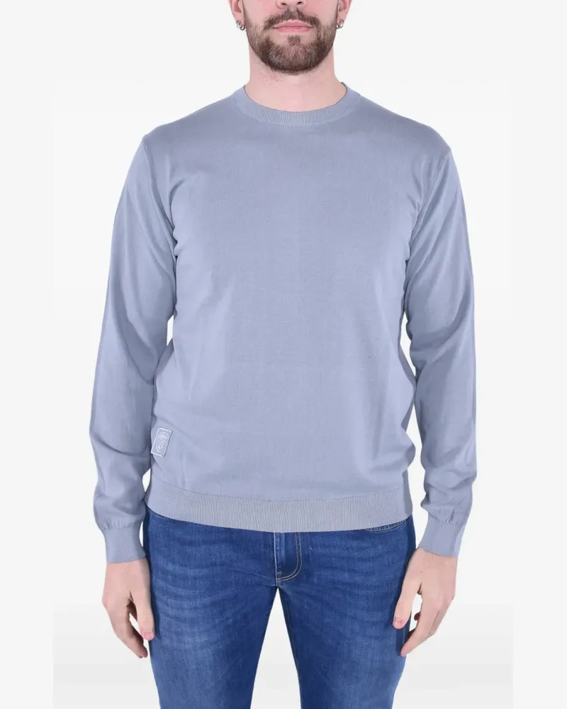 Blauer crew-neck sweater - Grau Grau