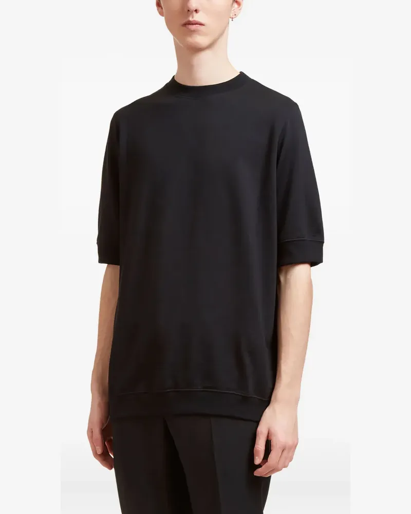 AIEZEN half-length-sleeve crew-neck T-shirt - Schwarz Schwarz