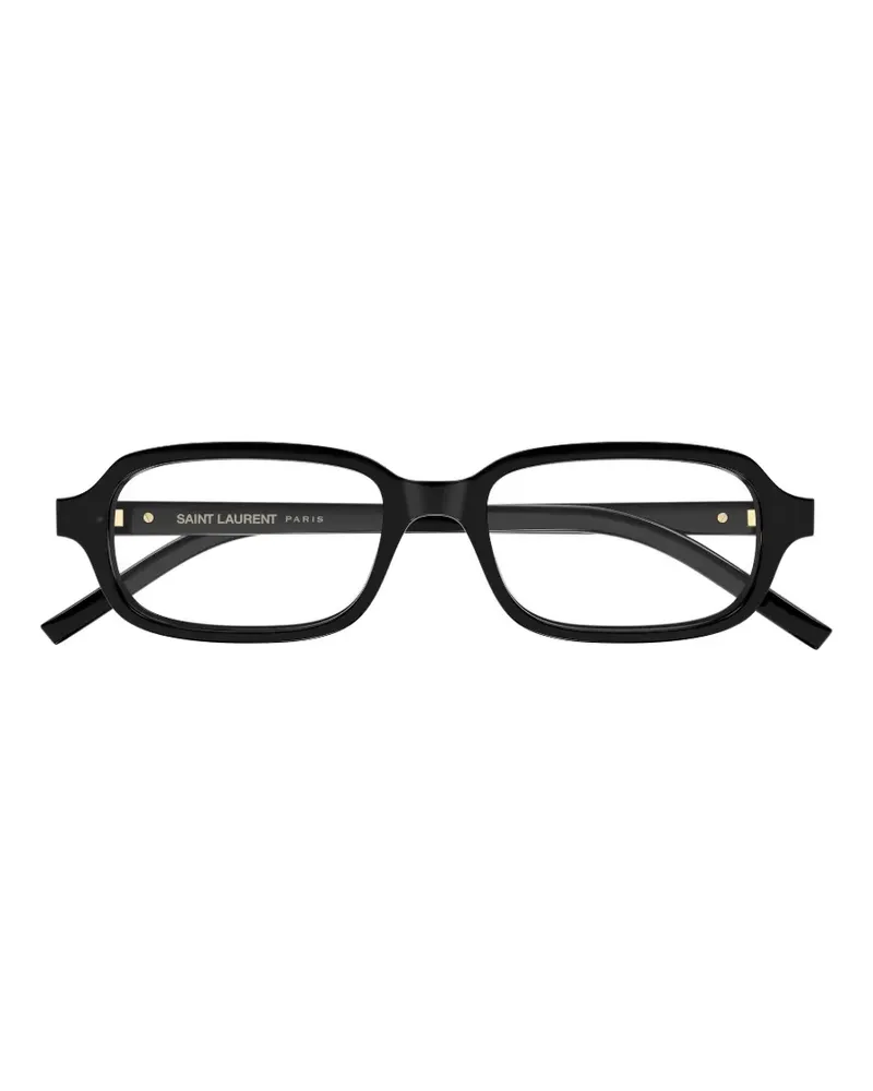 Saint Laurent Brille mit eckigem Gestell - Schwarz Schwarz