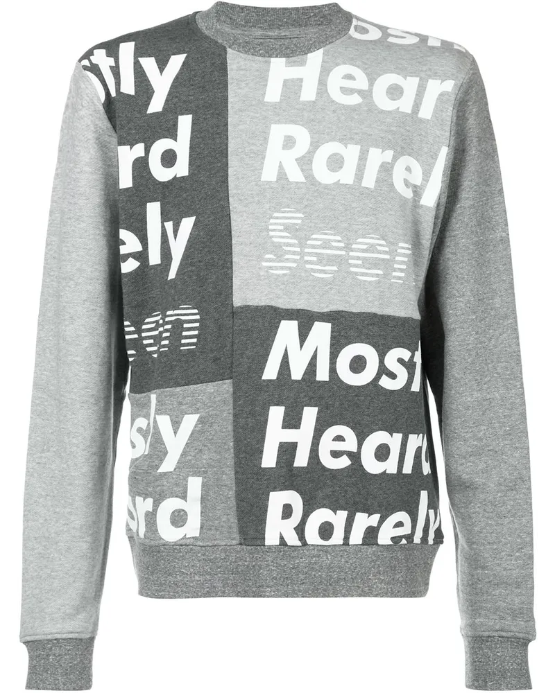 Mostly Heard Rarely Seen Sweatshirt mit Logo-Print Grau