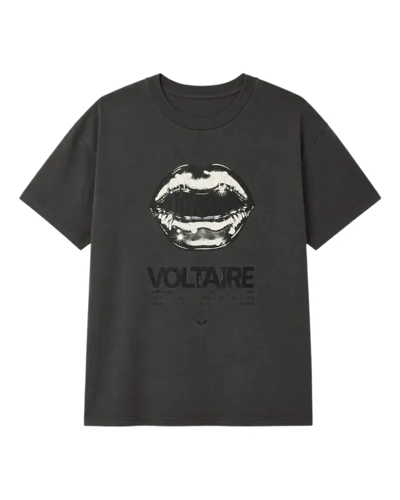 Zadig & Voltaire Tommer HC Tour T-Shirt mit Print - Grau Grau