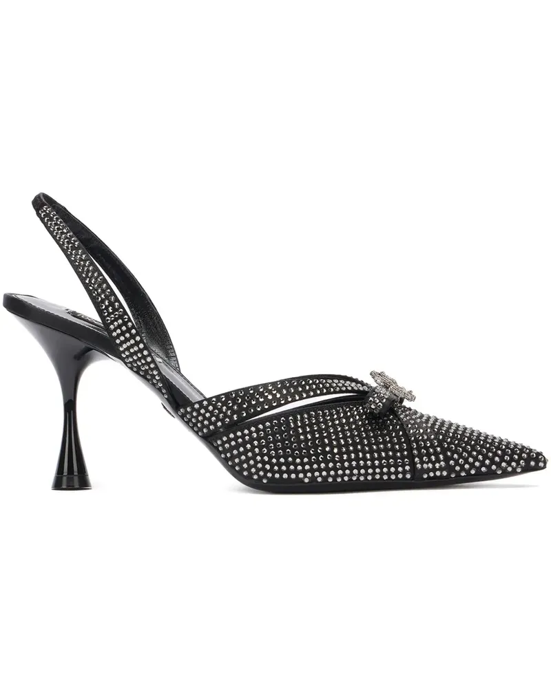 Roberto Cavalli Slingback-Pumps mit Verzierung - Schwarz Schwarz