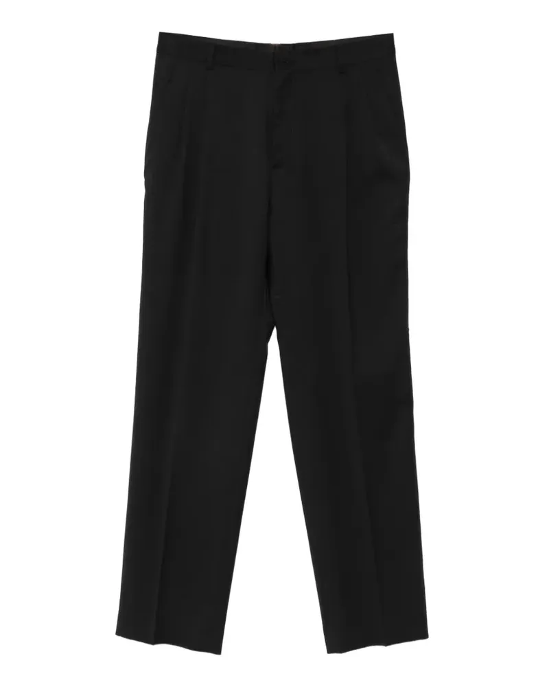 Manuel Ritz pleated straight-leg trousers - Schwarz Schwarz