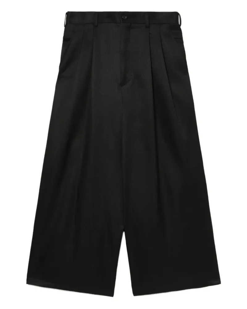 Comme des Garçons Plissierte Hose - Schwarz Schwarz