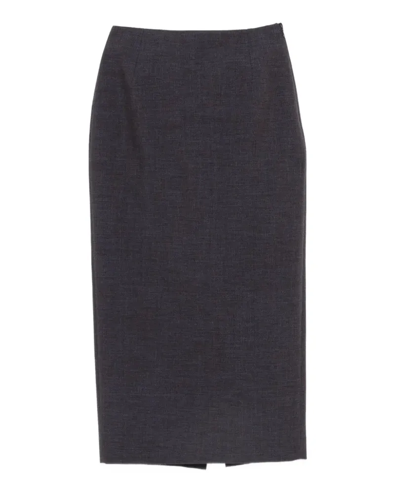 Thierry Mugler Midirock mit Reißverschluss - Blau Blau