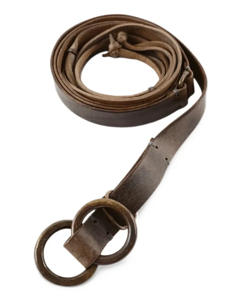 Ziggy Chen layered leather belt - Braun Braun